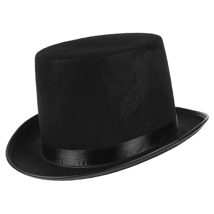Gentleman Mad Hatter Hat Halloween Party Costume Felt Magician Hat Cap Cylinder Hat for Women Men