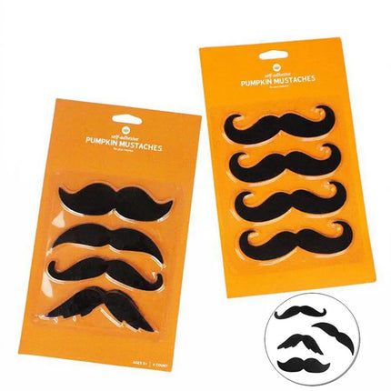 4pcs Fake Black Mustache Halloween Party Photo Props Ghost Carnival Kids Adult Cosplay Artificial Beard Halloween Party Makeup