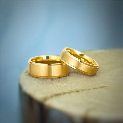 Brushed Titanium Wedding Ring