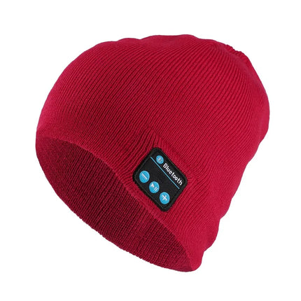 Bluetooth Music Headset Beanie Built-in Stereo Speaker Knitted Hat for Men Women Running Cap Outdoor Sports Winter Wireless Hats