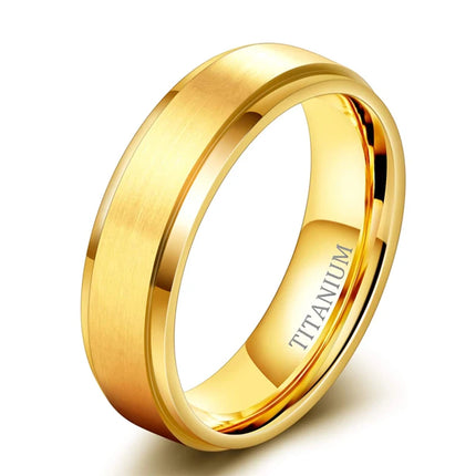 Brushed Titanium Wedding Ring