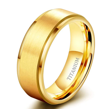 Brushed Titanium Wedding Ring