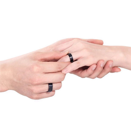 Brushed Titanium Wedding Ring