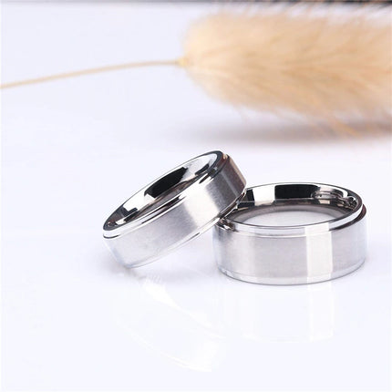 Brushed Titanium Wedding Ring