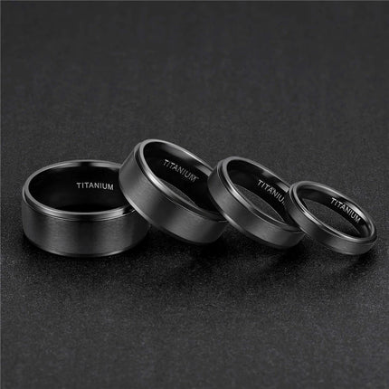 Brushed Titanium Wedding Ring