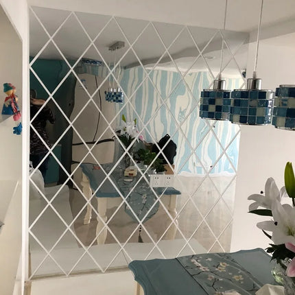3D Acrylic Mirror Wall Stickers