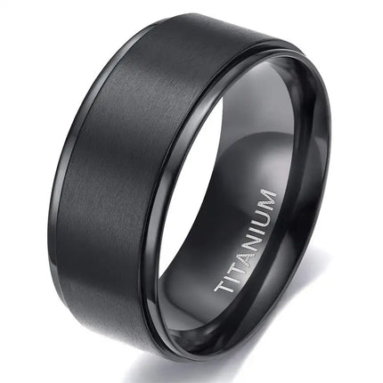 Brushed Titanium Wedding Ring