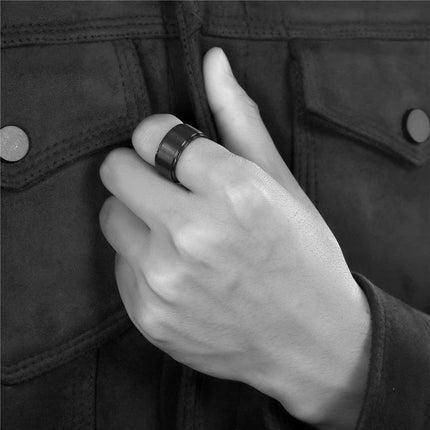 Brushed Titanium Wedding Ring