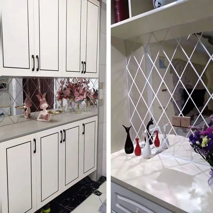3D Acrylic Mirror Wall Stickers