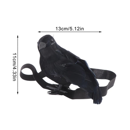 Halloween Party Costumes Black Crow with Shoulder Strap Decoration Cosplay Props