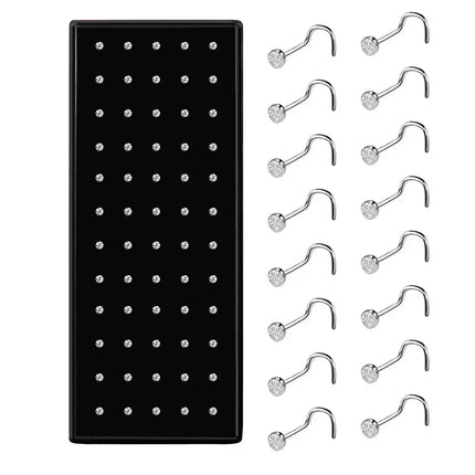 Crystal Stainless Steel Nose Studs