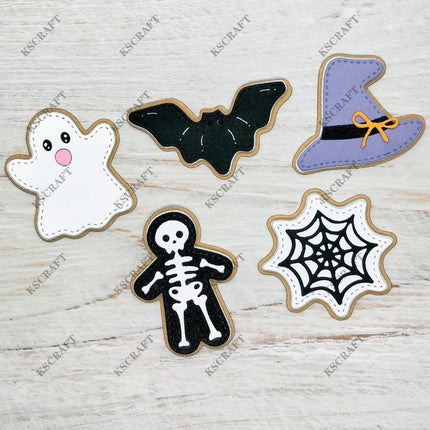 KSCRAFT Halloween Cookies Cutting Dies Stencils for DIY Scrapbooking Decorative Embossing DIY Paper Cards