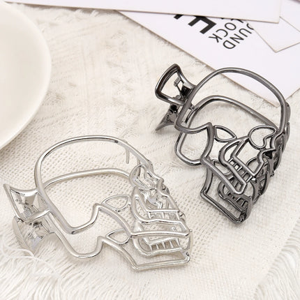 Halloween punk style metal skull hair grab hair accessories are suitable for girls and ladies to wear every day