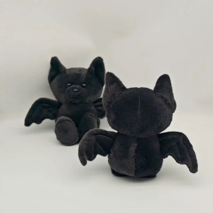 Halloween Black Bat Plush Toys Cartoon Stuffed Animals Doll Balck Bear Bat Soft Plushie Toy Halloween Party Decoration Gifts