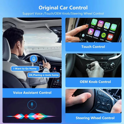 New Super Smart Mini Box Plug and Play Portable Wired to Wireless CarPlay Android Auto Adapter Car Intelligent System For Car
