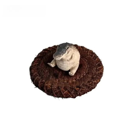 1PC Boutique Tea Pet Small Crocodile Tea Pet Ornament Handmade Tea Ceremony Tea Game Financial Tea Table Gift