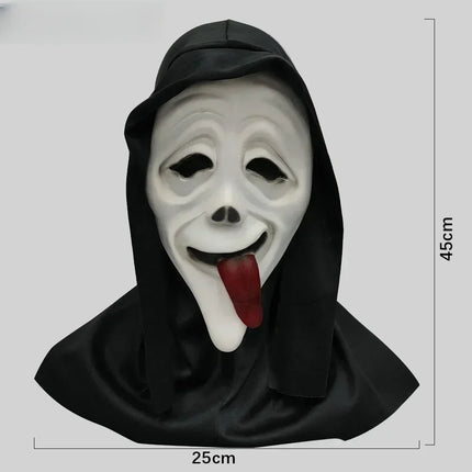 Scream Ghostface Mask Latex Horror Full Head Party Ghostface Mask Grimace Prank Cosplay Prop Hallowee Decor Party Supplies Gift