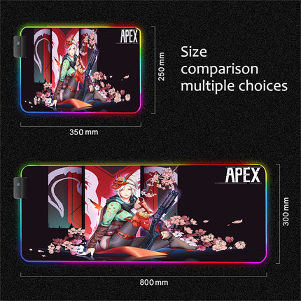 RGB Apex Legends Keyboard Mousepad Computer Gaming Cool Mouse Pad Speed Large Accessories Mouse Mats Office Desk Protector Mat