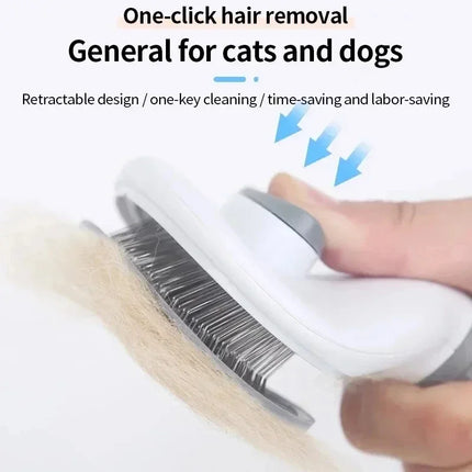 Cleaning Pet Supplies Grooming Brush Dematting Tool Slicker Brush for Dogs and Cats Effortless Hair Remover Comb for Shedding
