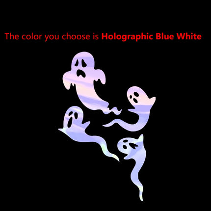Halloween Car Rearview Mirror Vinyl Sticker Spooky Ghost Decals 7 Mini Bats Sticker Car Accessories Decorative Halloween Gift