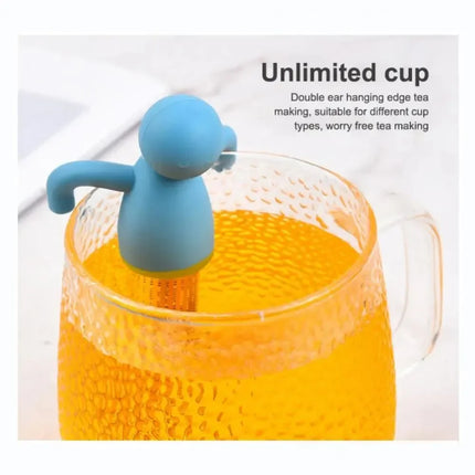 Stainless Steel Tea Sieve New Human Shaped Tea Sieve Kitchen Accessory Filter Accessories Supplies Humidifier Pet Products Bar