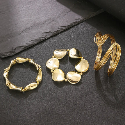 Geometric Cuff Bracelet Set