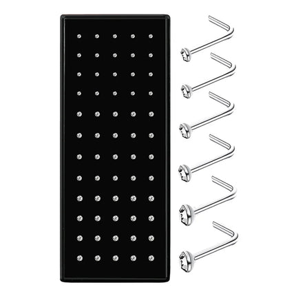 Crystal Stainless Steel Nose Studs