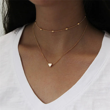 Minimalist Pearl Chain Necklace