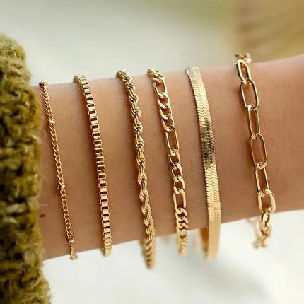 Geometric Cuff Bracelet Set