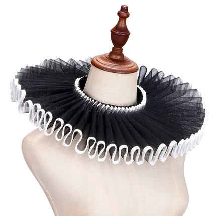 Halloween Carnival Party Cosplay Props The Middle Ages Noble Literary Arts Ruff Retro Collar Stage Performance Accessories