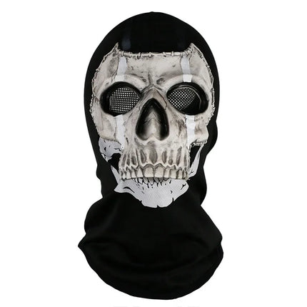 Unisex Cosplay Halloween Horror Ghost Skull Mask Latex Headgear Helmet Cosplay Perform Party Masquerade Prop
