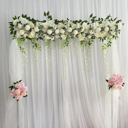 Luxury White Rose Garland