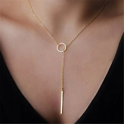 Minimalist Pearl Chain Necklace