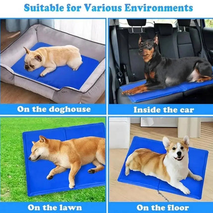 New Pet Ice Bed Mats Cushion Dogs Cats Summer Cooler Sleeping Pad Wear-resistant Heat Relief Cooling Sponge Gel Pet Supplies