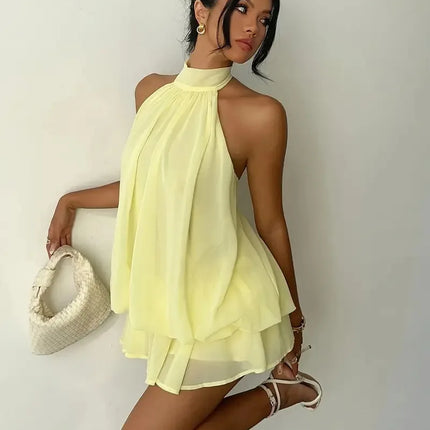 Women's Halter Mini Dress