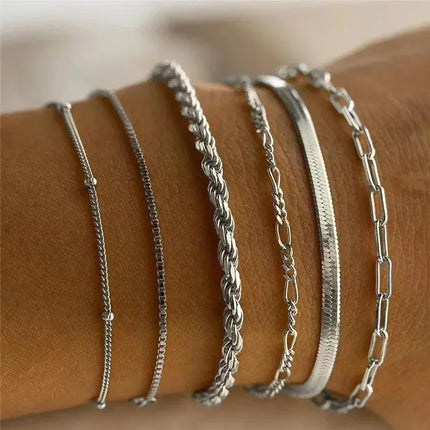 Geometric Cuff Bracelet Set