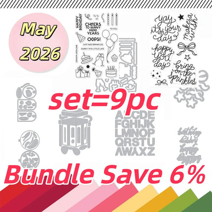 August 2026 New Halloween 13 Days of Crafty Treats Metal Cutting Dies Clear Stamps for DIY Making Card Scrapbook Embossed Paper