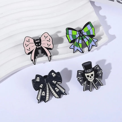 2-5Pcs/Set Punk Halloween Collected Enamel Pins Pumpkin Duck Capybara Skeleton Cat Ghost Brooch Lapel Badge Jewelry Gift Friends