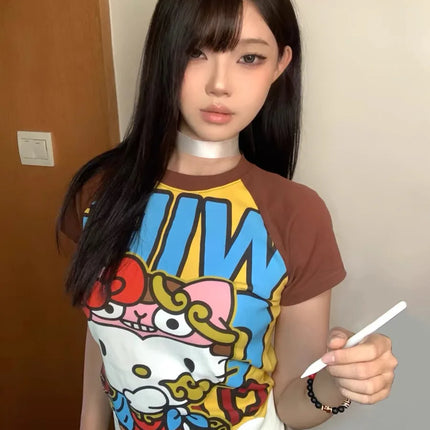 Cute Cartoon Y2K T-Shirt