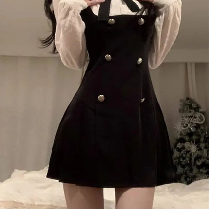 Women's Preppy Bow Dress