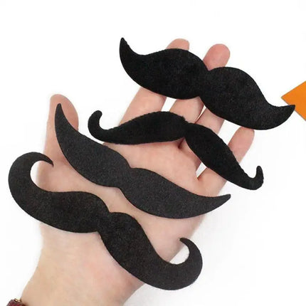 4pcs Fake Black Mustache Halloween Party Photo Props Ghost Carnival Kids Adult Cosplay Artificial Beard Halloween Party Makeup