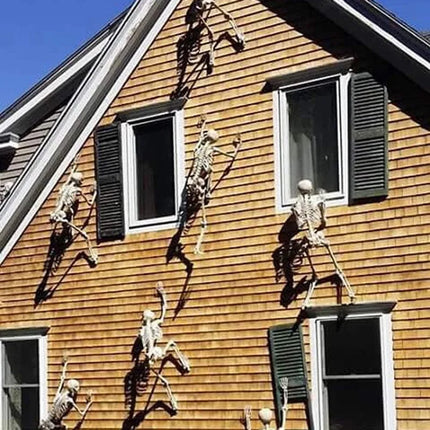 40cm Human Shape Bones Posable Skeleton,Haunted House Horror Props,Halloween Skull Skeleton Party Home Decorations DIY Supplies