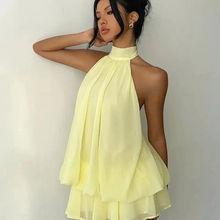 Women's Halter Mini Dress