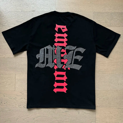 Angel Print Cotton T-Shirt