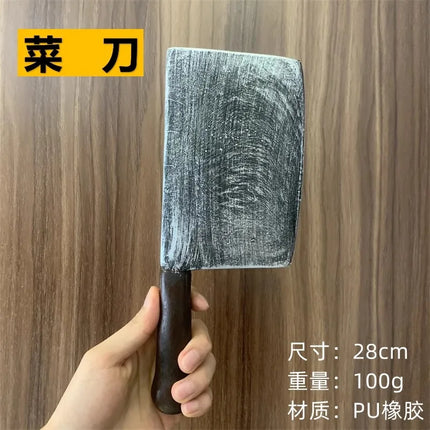 Halloween Scary Props Short KnifeKitchen Knife Weapons 1:1 Role Playing  Gasai Yuno Cosplay Safety PU Rubber Gifts