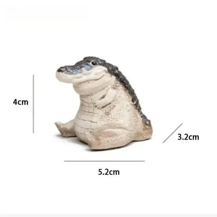 1PC Boutique Tea Pet Small Crocodile Tea Pet Ornament Handmade Tea Ceremony Tea Game Financial Tea Table Gift