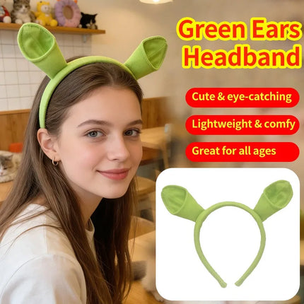 Halloween Shrek Creative Cute Headband Photo Performance Costume Hairpin Super Cute Women's New Cartoon Hair Accessory