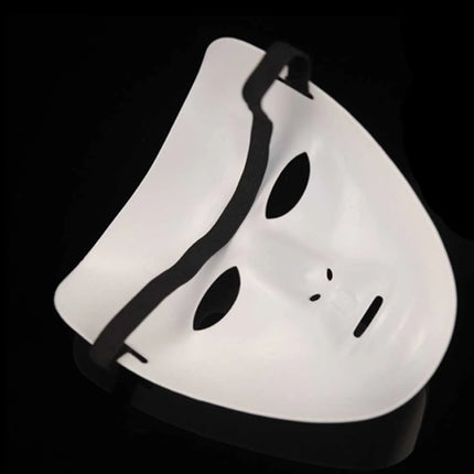 1/5/10PCS Halloween Fancy Dress White Mask,Full Face Anonymous Street Dance Ghost Step Cosplay Masquerade Mask for Hip Hop Dance