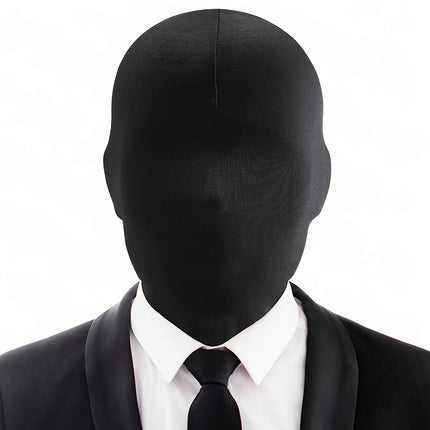 Unisex full face spandex mask, Halloween mask costume character dark cosplay masquerade party social phobia privacy protection