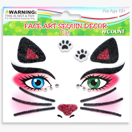 Halloween Carnival Party Face Stickers Animal Face Stickers Valentine's Day Face Stickers Makeup Stickers Children's Stickers